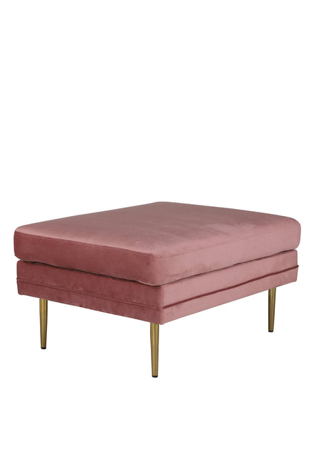 Boom Ottoman - pink/Polyester - Samt - Ottomane / Poufs - ALVAHOME