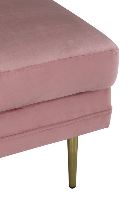 Boom Ottoman - pink/Polyester - Samt - Ottomane / Poufs - ALVAHOME