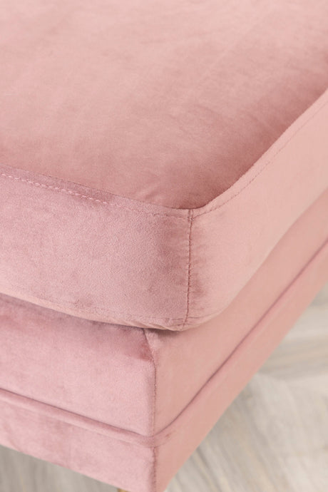 Boom Ottoman - pink/Polyester - Samt - Ottomane / Poufs - ALVAHOME