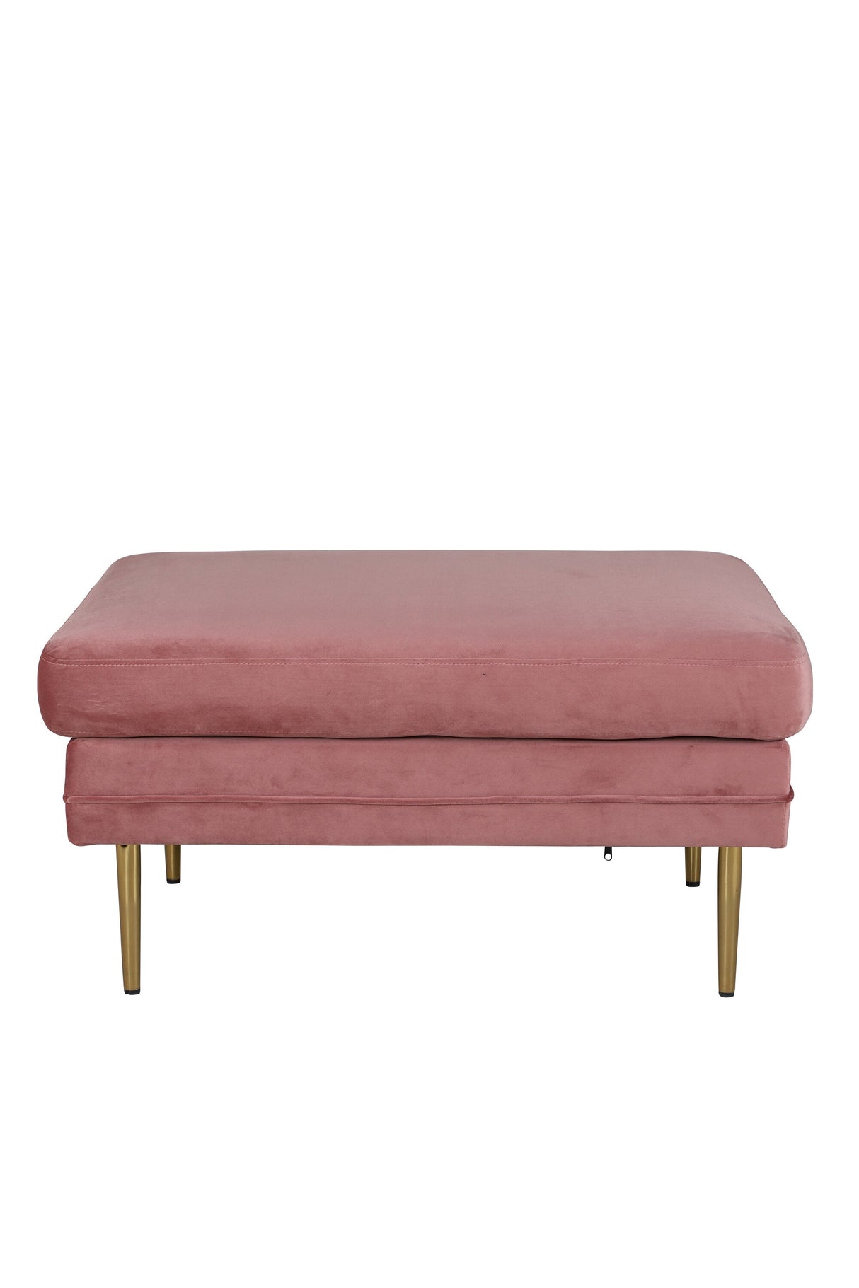 Boom Ottoman - pink/Polyester - Samt - Ottomane / Poufs - ALVAHOME