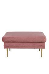 Boom Ottoman - pink/Polyester - Samt - Ottomane / Poufs - ALVAHOME
