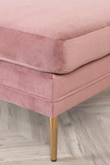 Boom Ottoman - pink/Polyester - Samt - Ottomane / Poufs - ALVAHOME