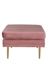 Boom Ottoman - pink/Polyester - Samt - Ottomane / Poufs - ALVAHOME