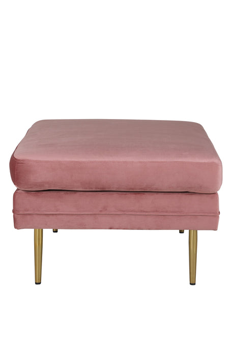 Boom Ottoman - pink/Polyester - Samt - Ottomane / Poufs - ALVAHOME