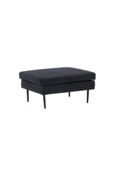Boom Ottoman - schwarz/Polyester - Leinen - Ottomane / Poufs - ALVAHOME