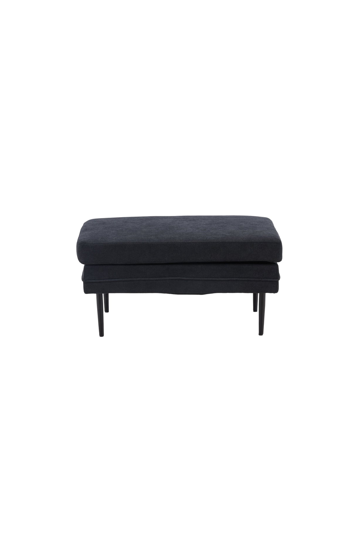 Boom Ottoman - schwarz/Polyester - Leinen - Ottomane / Poufs - ALVAHOME