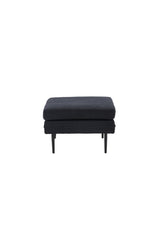Boom Ottoman - schwarz/Polyester - Leinen - Ottomane / Poufs - ALVAHOME