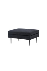 Boom Ottoman - schwarz/Polyester - Leinen - Ottomane / Poufs - ALVAHOME