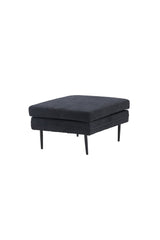 Boom Ottoman - schwarz/Polyester - Leinen - Ottomane / Poufs - ALVAHOME