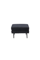 Boom Ottoman - schwarz/Polyester - Leinen - Ottomane / Poufs - ALVAHOME