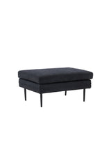 Boom Ottoman - schwarz/Polyester - Leinen - Ottomane / Poufs - ALVAHOME