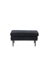 Boom Ottoman - schwarz/Polyester - Leinen - Ottomane / Poufs - ALVAHOME
