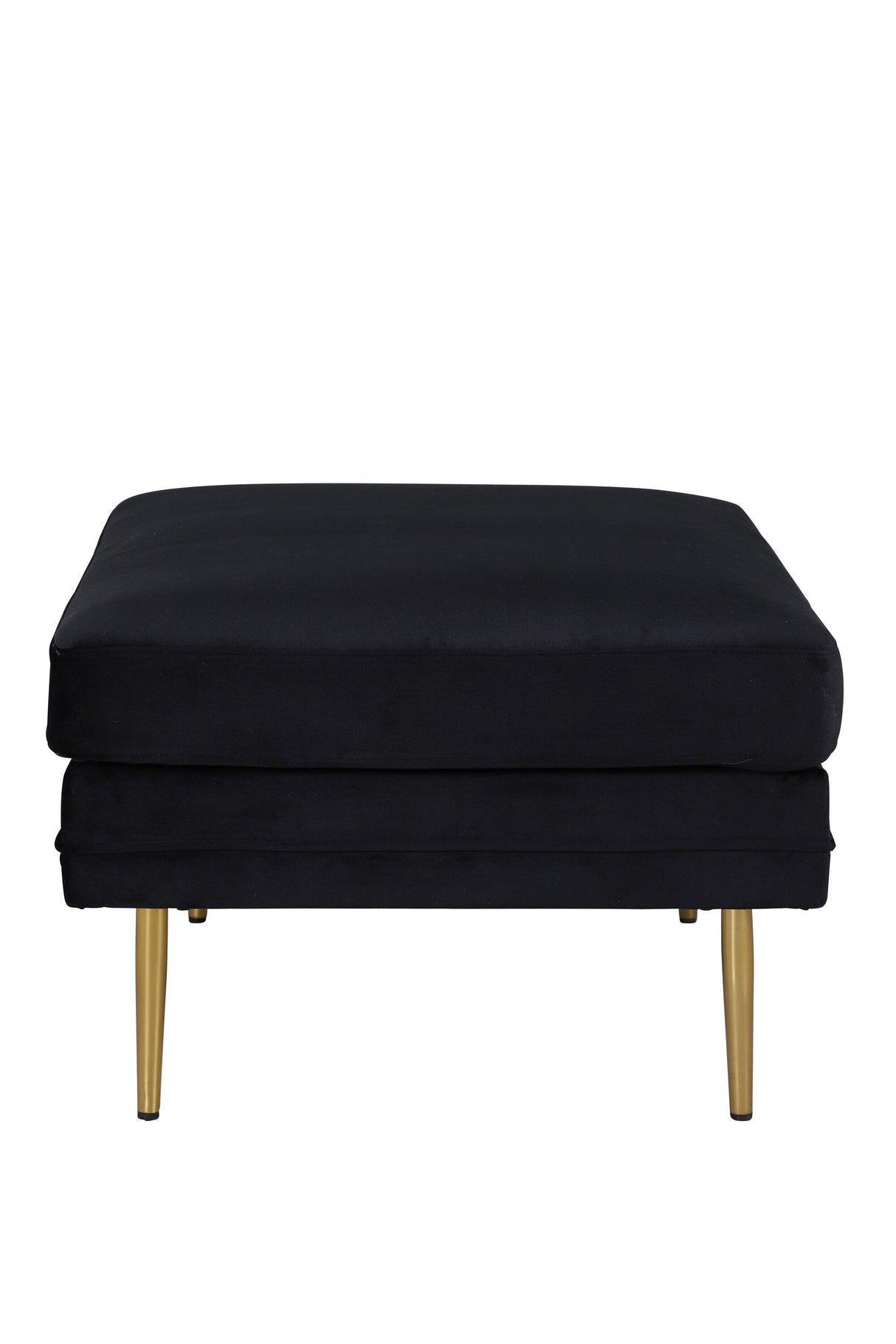 Boom Ottoman - schwarz/Polyester - Samt - Ottomane / Poufs - ALVAHOME