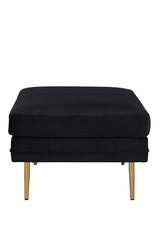 Boom Ottoman - schwarz/Polyester - Samt - Ottomane / Poufs - ALVAHOME