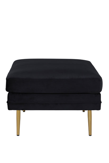 Boom Ottoman - schwarz/Polyester - Samt - Ottomane / Poufs - ALVAHOME