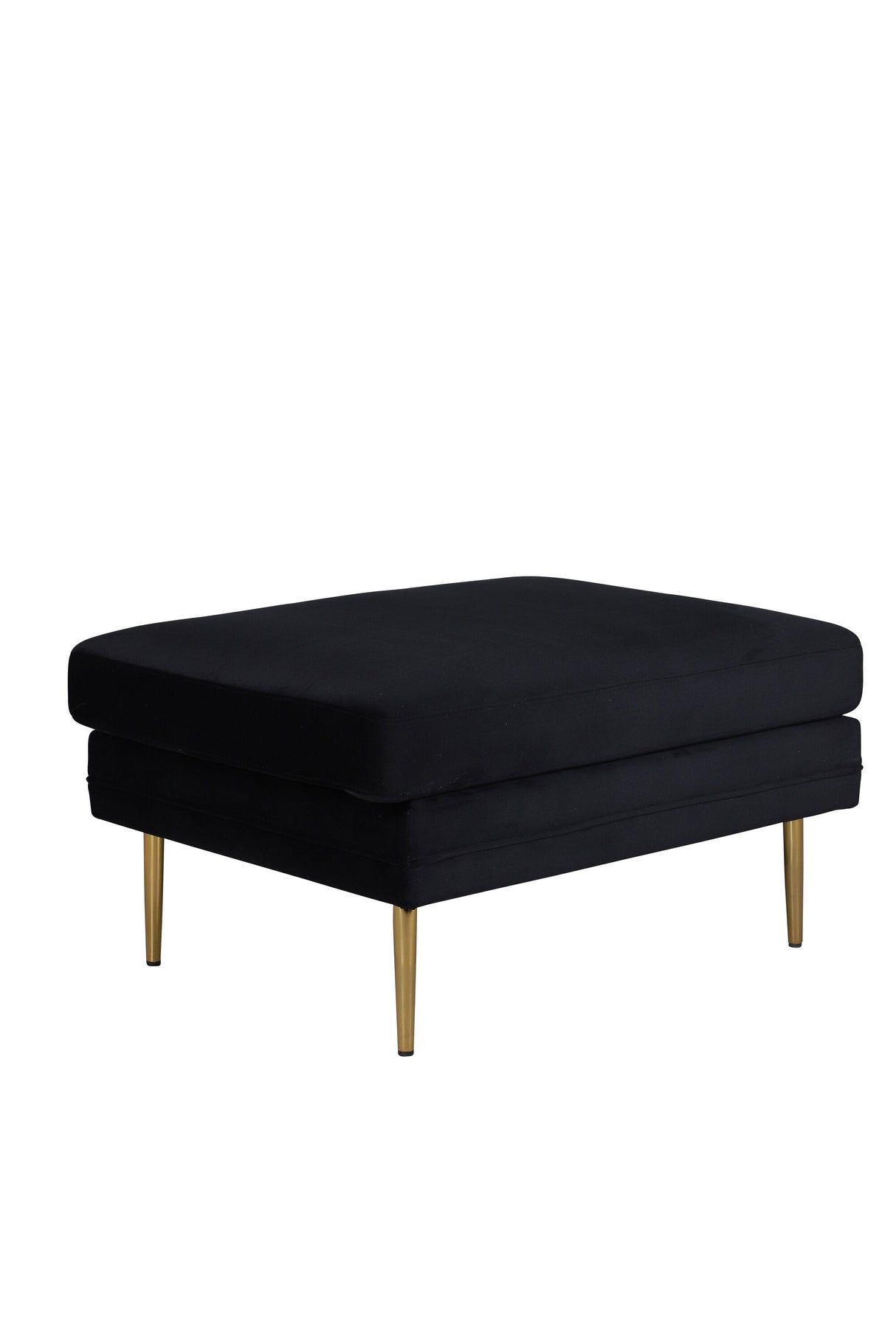 Boom Ottoman - schwarz/Polyester - Samt - Ottomane / Poufs - ALVAHOME
