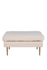 Boom Ottoman - weiß/Polyester - Samt - Ottomane / Poufs - ALVAHOME
