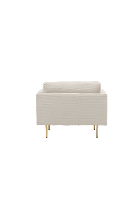 Boom Sessel - hellbeige/Polyester - Kord - Sessel - ALVAHOME