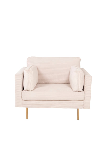 Boom Sessel - hellbeige/Polyester - Kord - Sessel - ALVAHOME