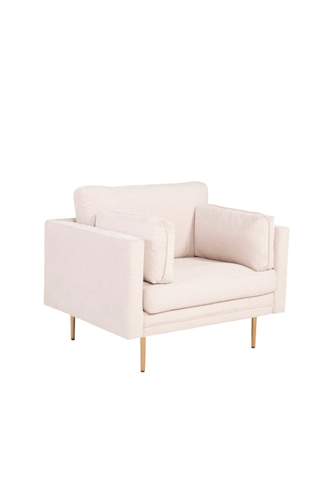 Boom Sessel - hellbeige/Polyester - Kord - Sessel - ALVAHOME