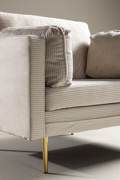Boom Sessel - hellbeige/Polyester - Kord - Sessel - ALVAHOME