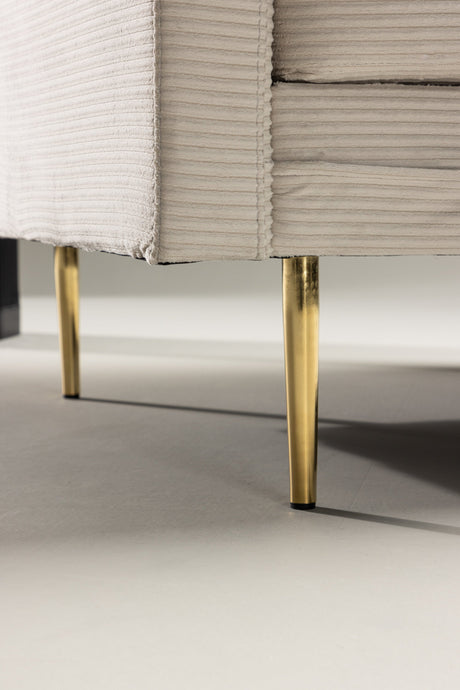 Boom Sessel - hellbeige/Polyester - Kord - Sessel - ALVAHOME