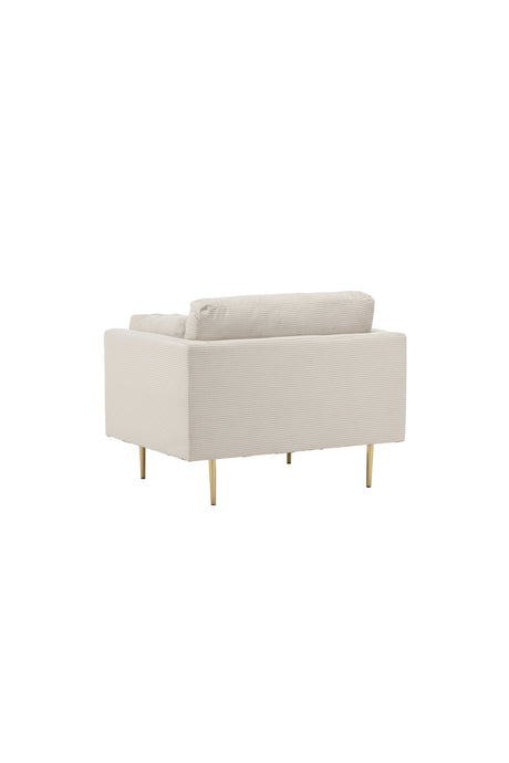 Boom Sessel - hellbeige/Polyester - Kord - Sessel - ALVAHOME