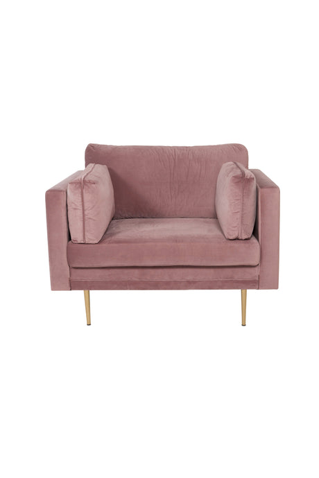 Boom Sessel - pink/Polyester - Samt - Sessel - ALVAHOME