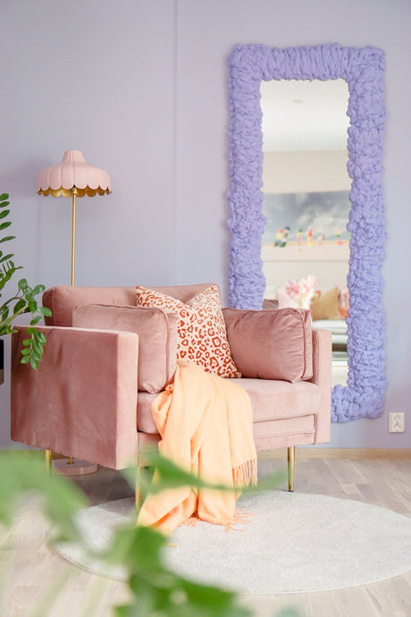 Boom Sessel - pink/Polyester - Samt - Sessel - ALVAHOME