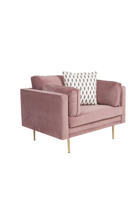 Boom Sessel - pink/Polyester - Samt - Sessel - ALVAHOME