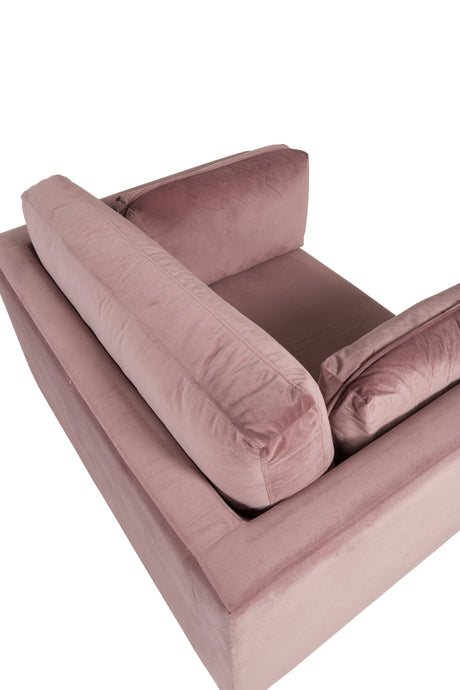 Boom Sessel - pink/Polyester - Samt - Sessel - ALVAHOME