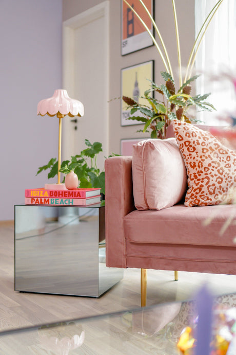 Boom Sessel - pink/Polyester - Samt - Sessel - ALVAHOME