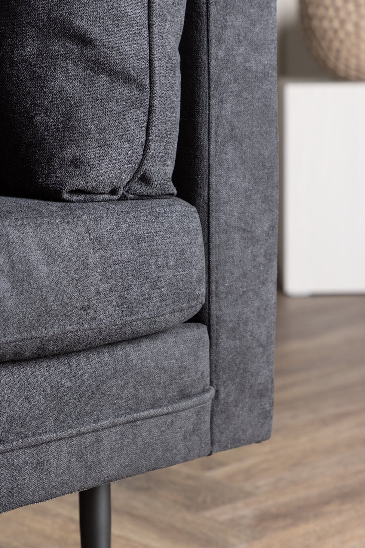 Boom Sessel - schwarz/Polyester - Leinen - Sessel - ALVAHOME