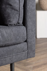 Boom Sessel - schwarz/Polyester - Leinen - Sessel - ALVAHOME