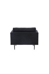 Boom Sessel - schwarz/Polyester - Leinen - Sessel - ALVAHOME