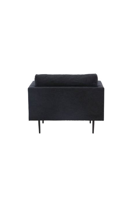 Boom Sessel - schwarz/Polyester - Leinen - Sessel - ALVAHOME