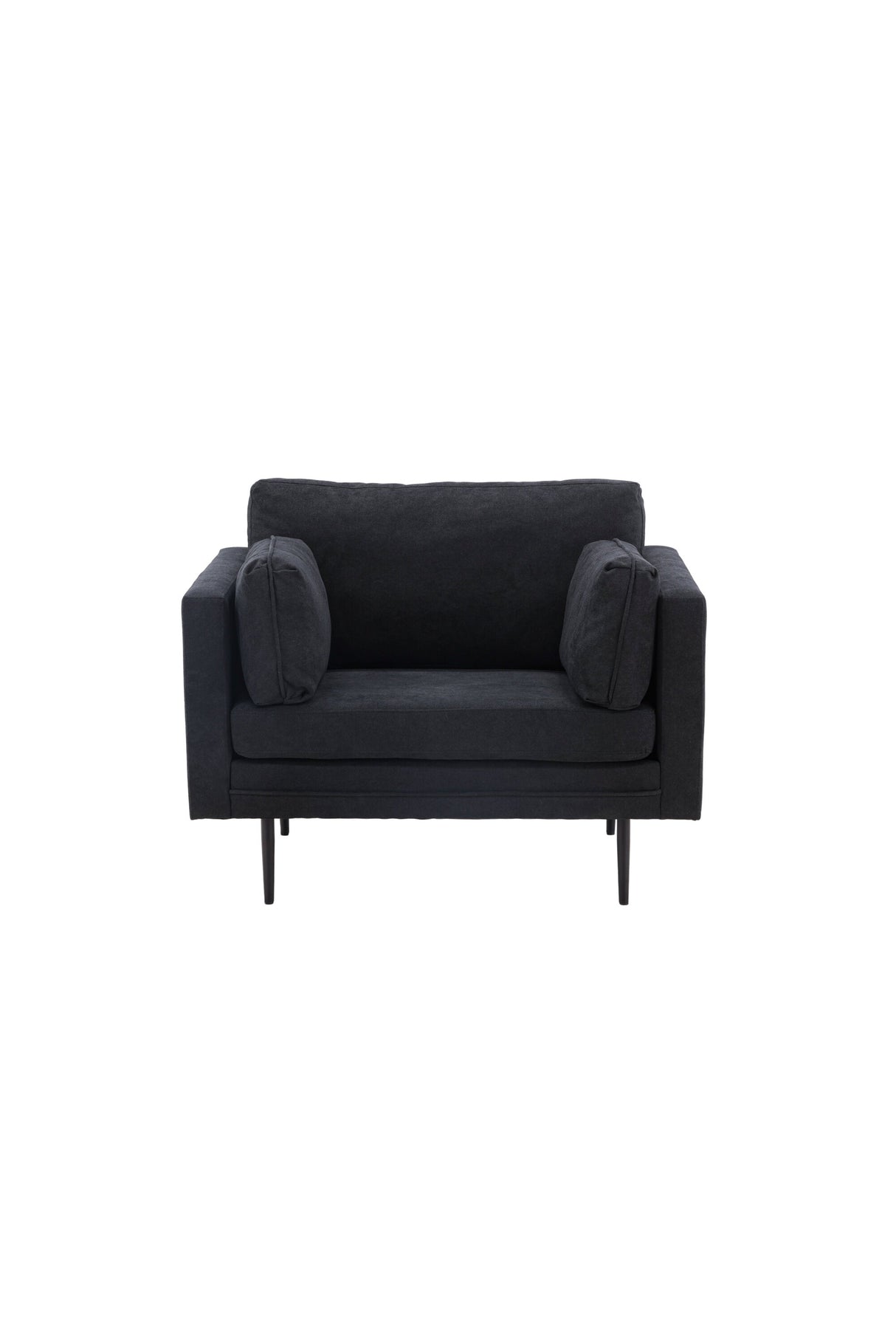 Boom Sessel - schwarz/Polyester - Leinen - Sessel - ALVAHOME