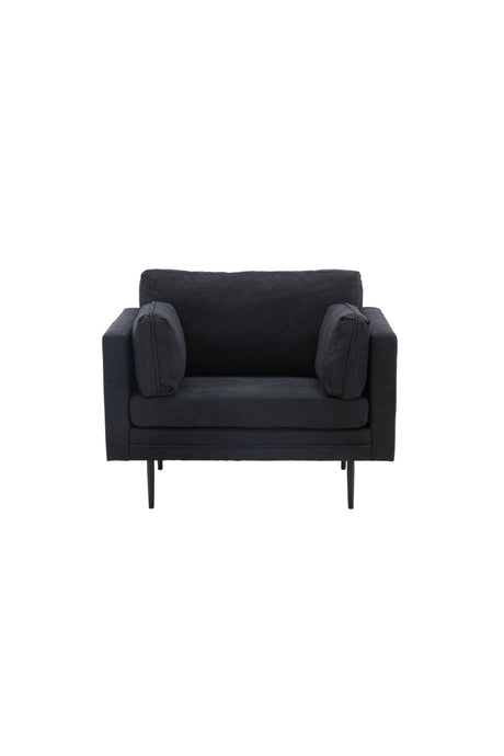 Boom Sessel - schwarz/Polyester - Leinen - Sessel - ALVAHOME