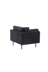 Boom Sessel - schwarz/Polyester - Leinen - Sessel - ALVAHOME