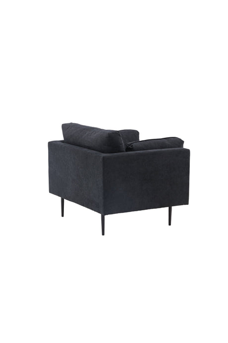 Boom Sessel - schwarz/Polyester - Leinen - Sessel - ALVAHOME