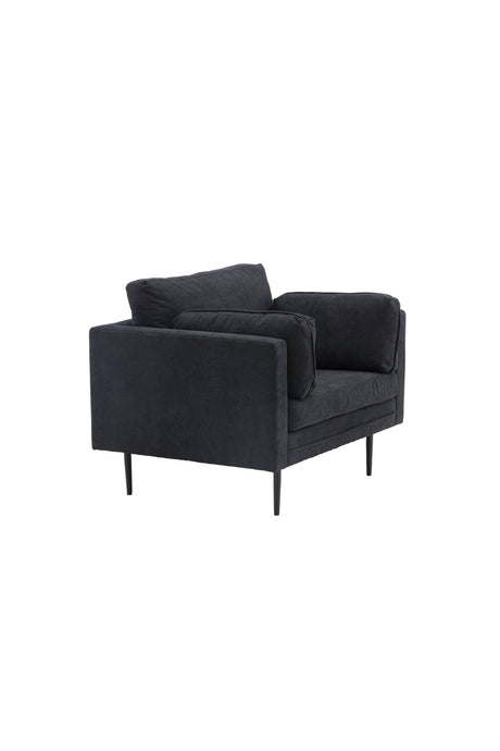 Boom Sessel - schwarz/Polyester - Leinen - Sessel - ALVAHOME