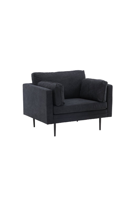 Boom Sessel - schwarz/Polyester - Leinen - Sessel - ALVAHOME