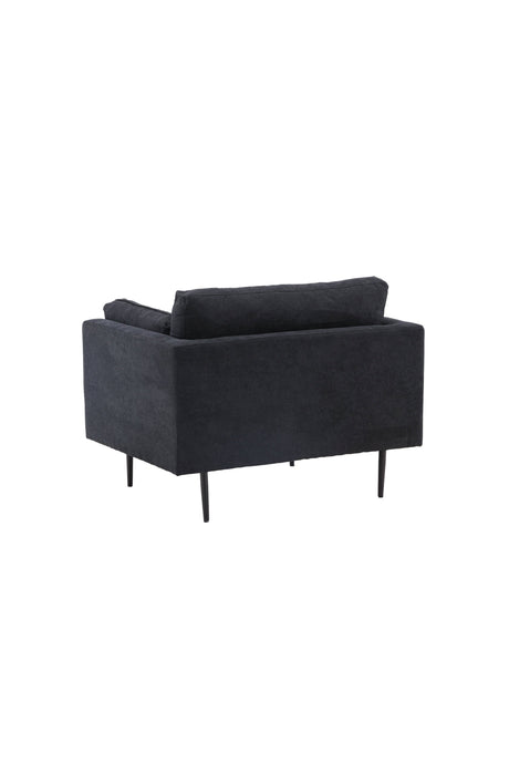 Boom Sessel - schwarz/Polyester - Leinen - Sessel - ALVAHOME