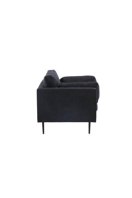 Boom Sessel - schwarz/Polyester - Leinen - Sessel - ALVAHOME