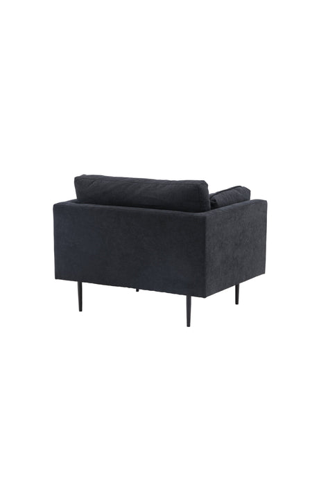 Boom Sessel - schwarz/Polyester - Leinen - Sessel - ALVAHOME