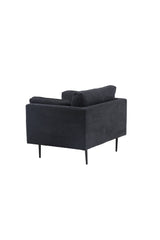 Boom Sessel - schwarz/Polyester - Leinen - Sessel - ALVAHOME