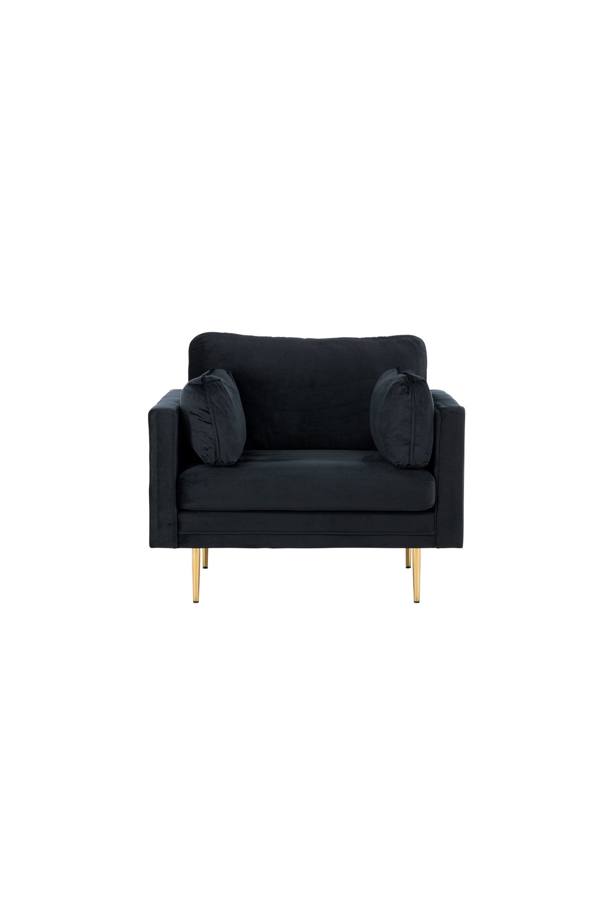 Boom Sessel - schwarz/Polyester - Samt - Sessel - ALVAHOME