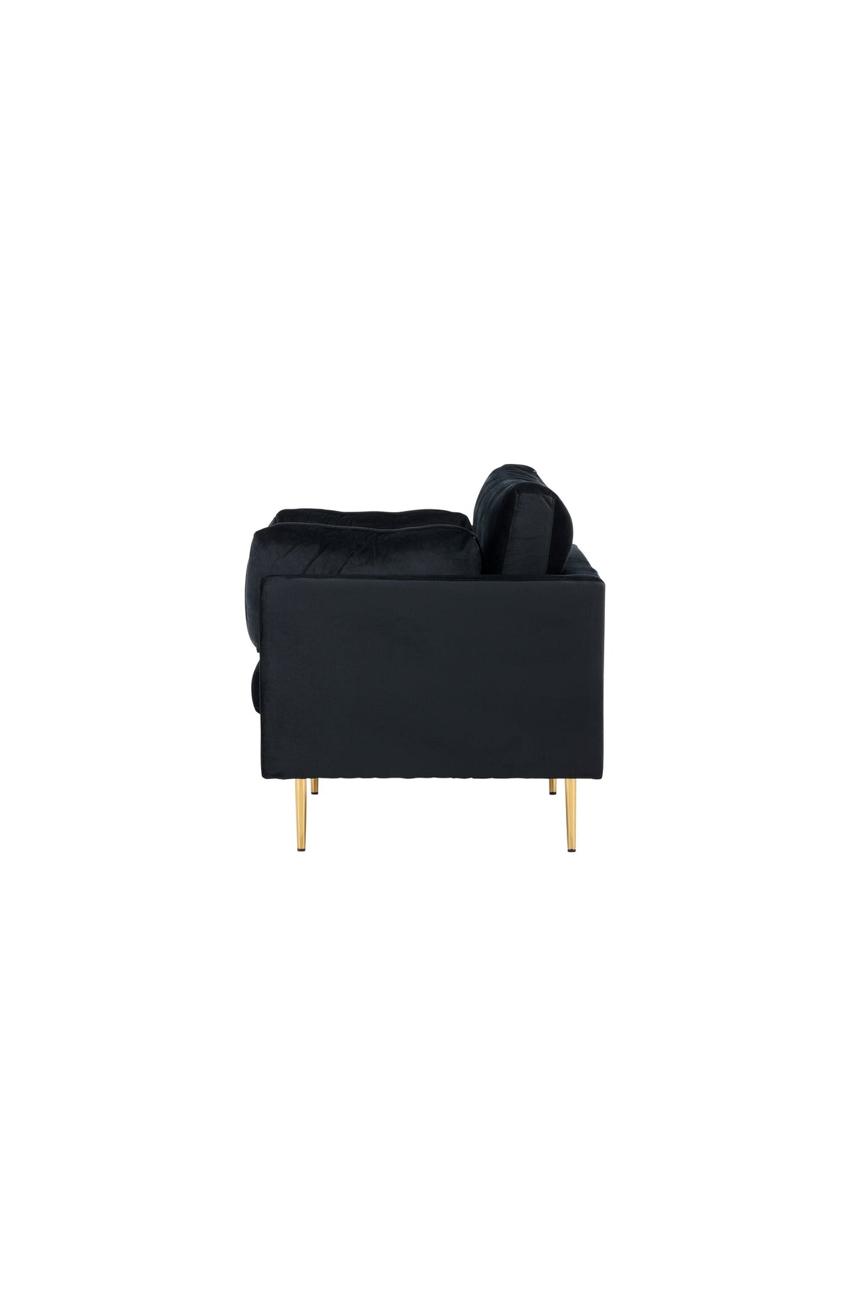 Boom Sessel - schwarz/Polyester - Samt - Sessel - ALVAHOME