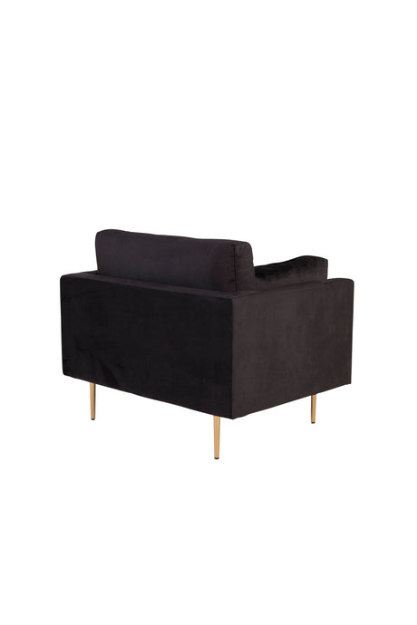Boom Sessel - schwarz/Polyester - Samt - Sessel - ALVAHOME