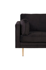 Boom Sessel - schwarz/Polyester - Samt - Sessel - ALVAHOME